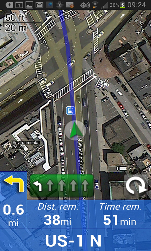 Lane Assist-Satellite View